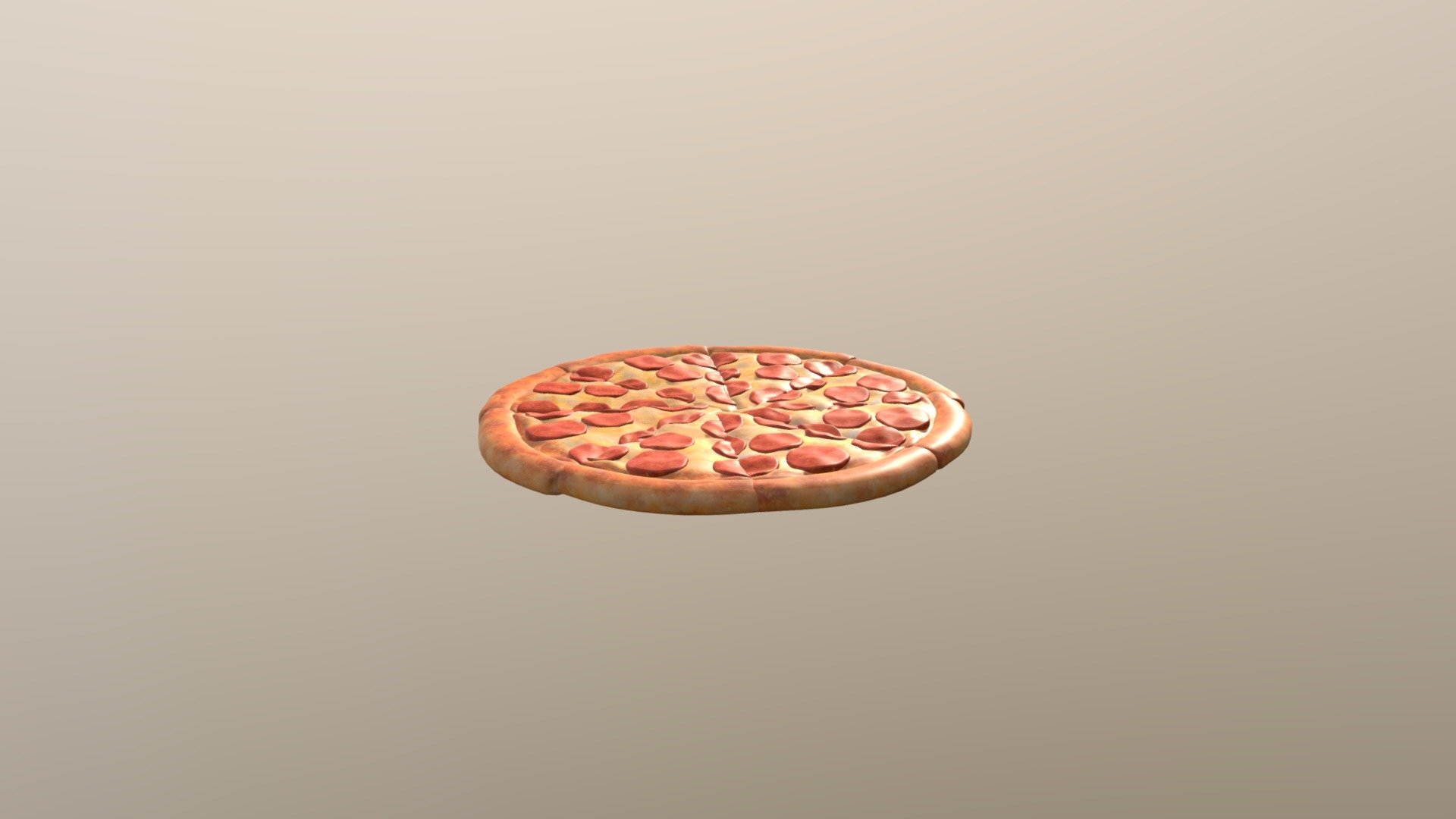 Pizza Food 3D Model 3d model