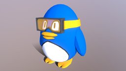 Cartoon Penguin Character Model