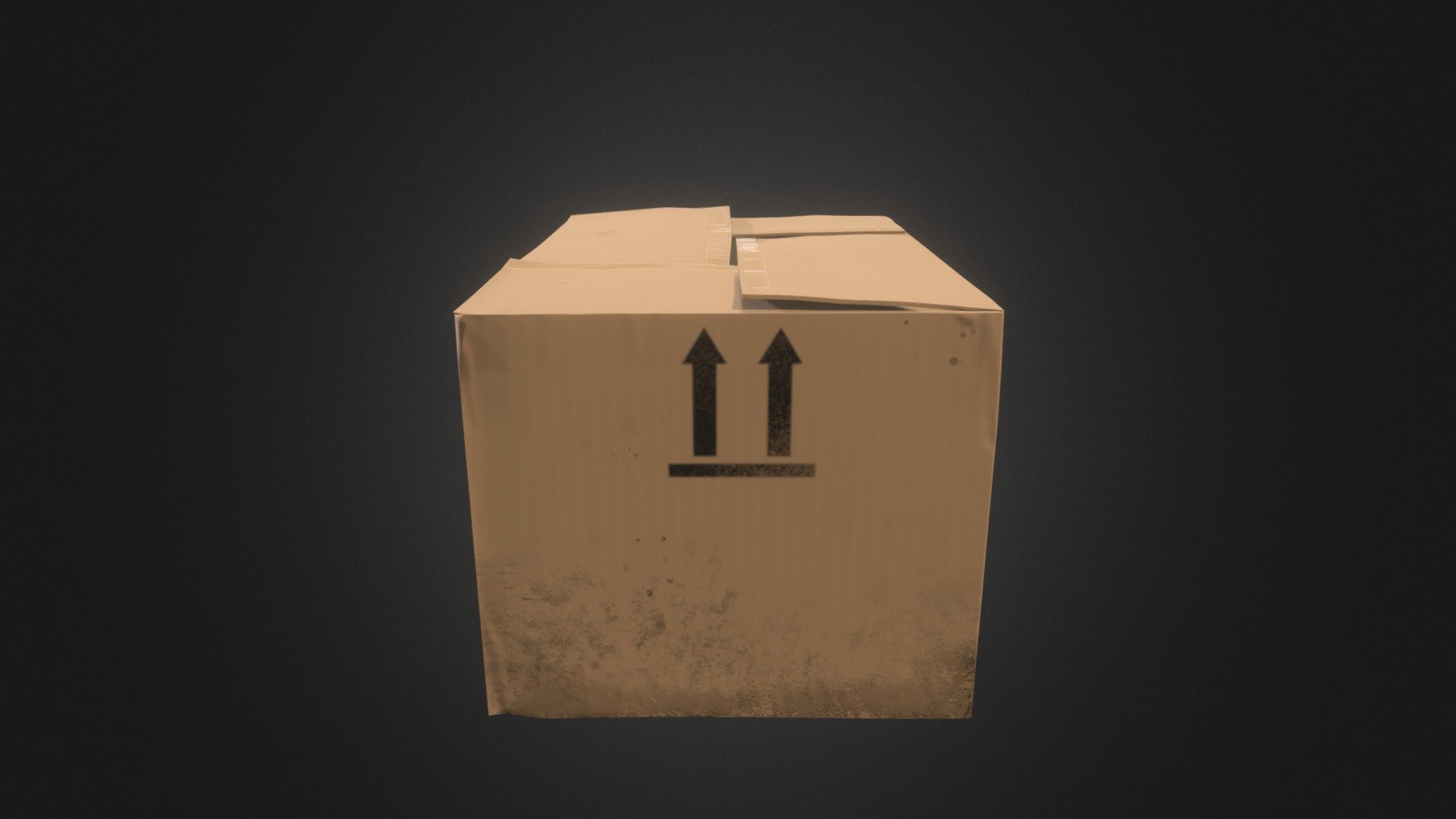 Corrugated Cardboard Box 3d model