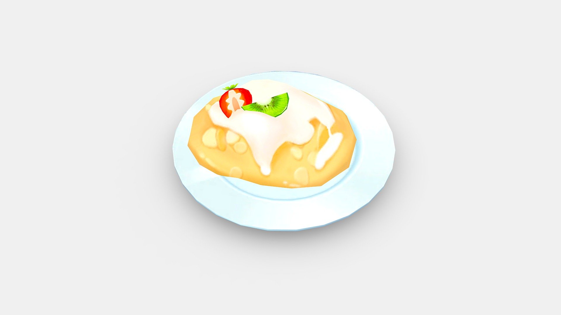 Cartoon dessert 3d model