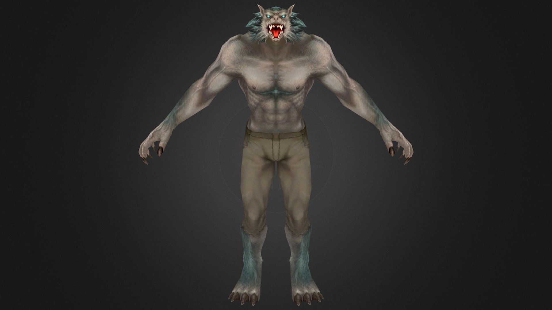 Blue Wolf 3d model