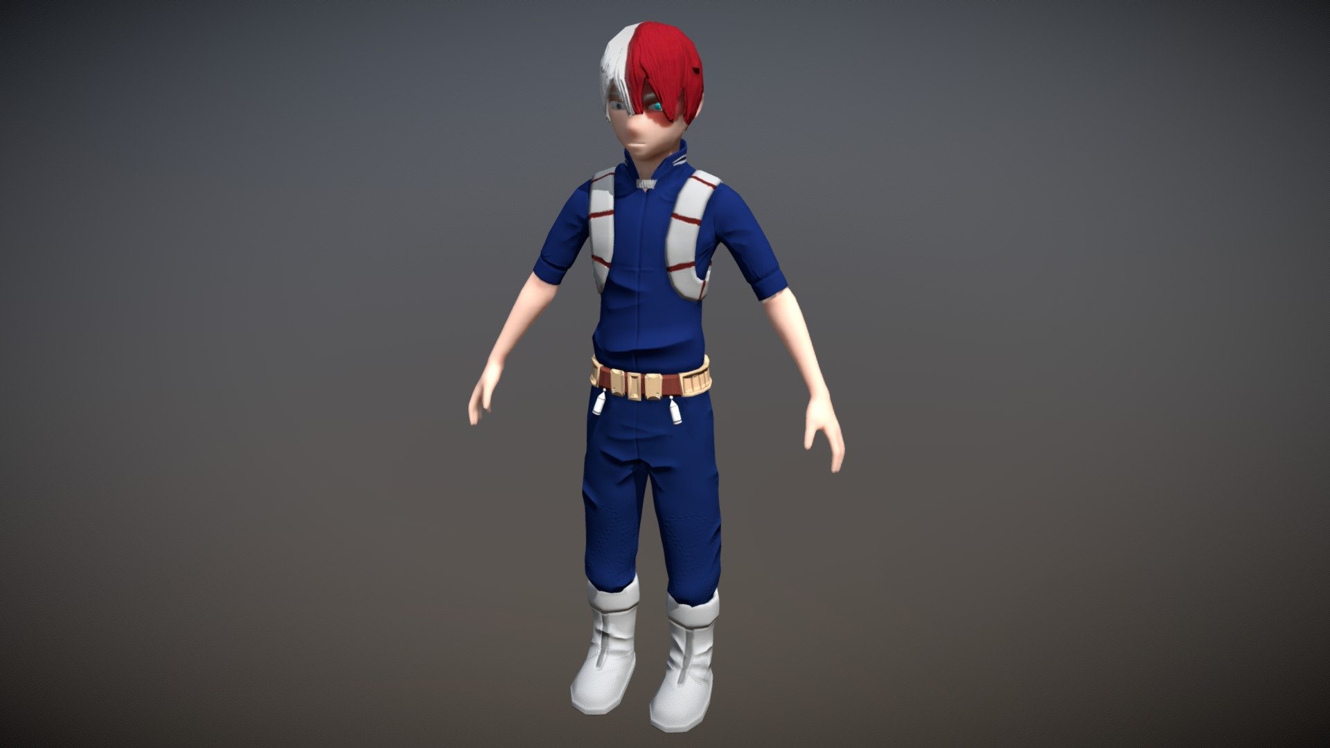 Shoto Todoroki 3d model