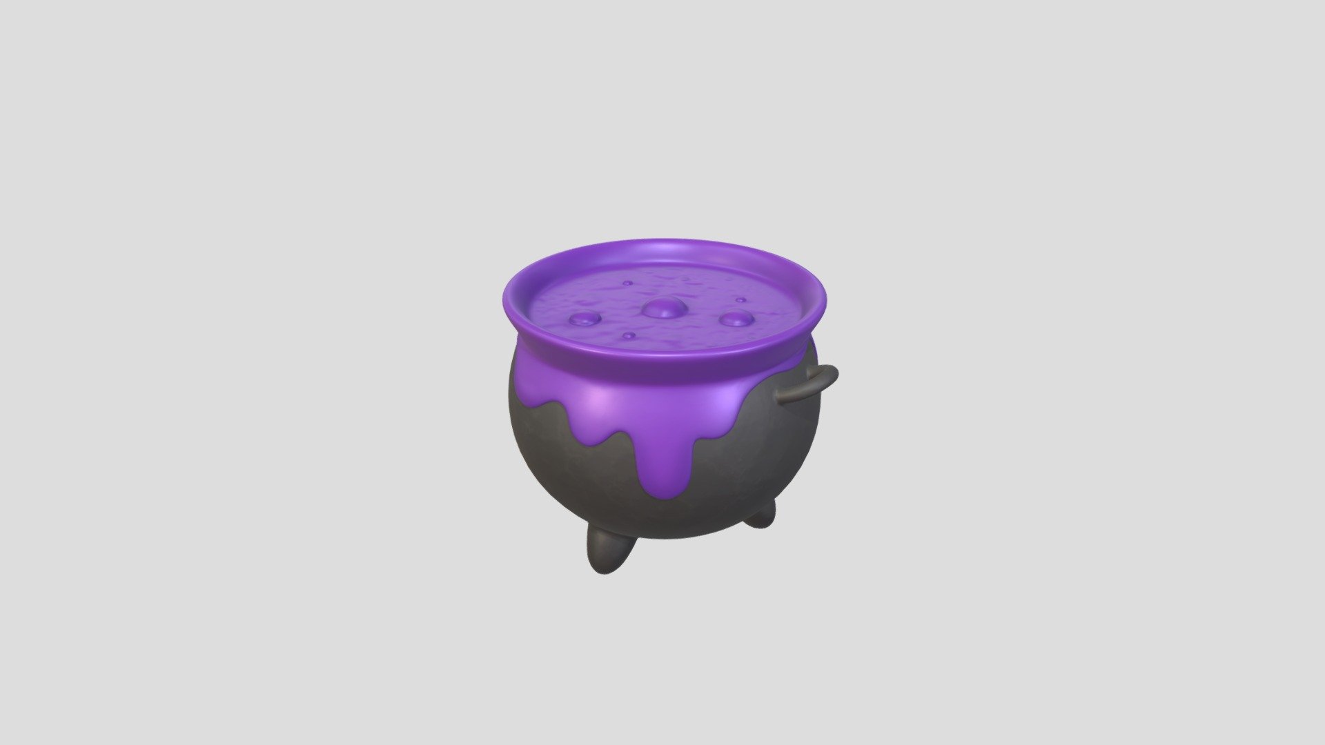 Cartoon Cauldron 3d model