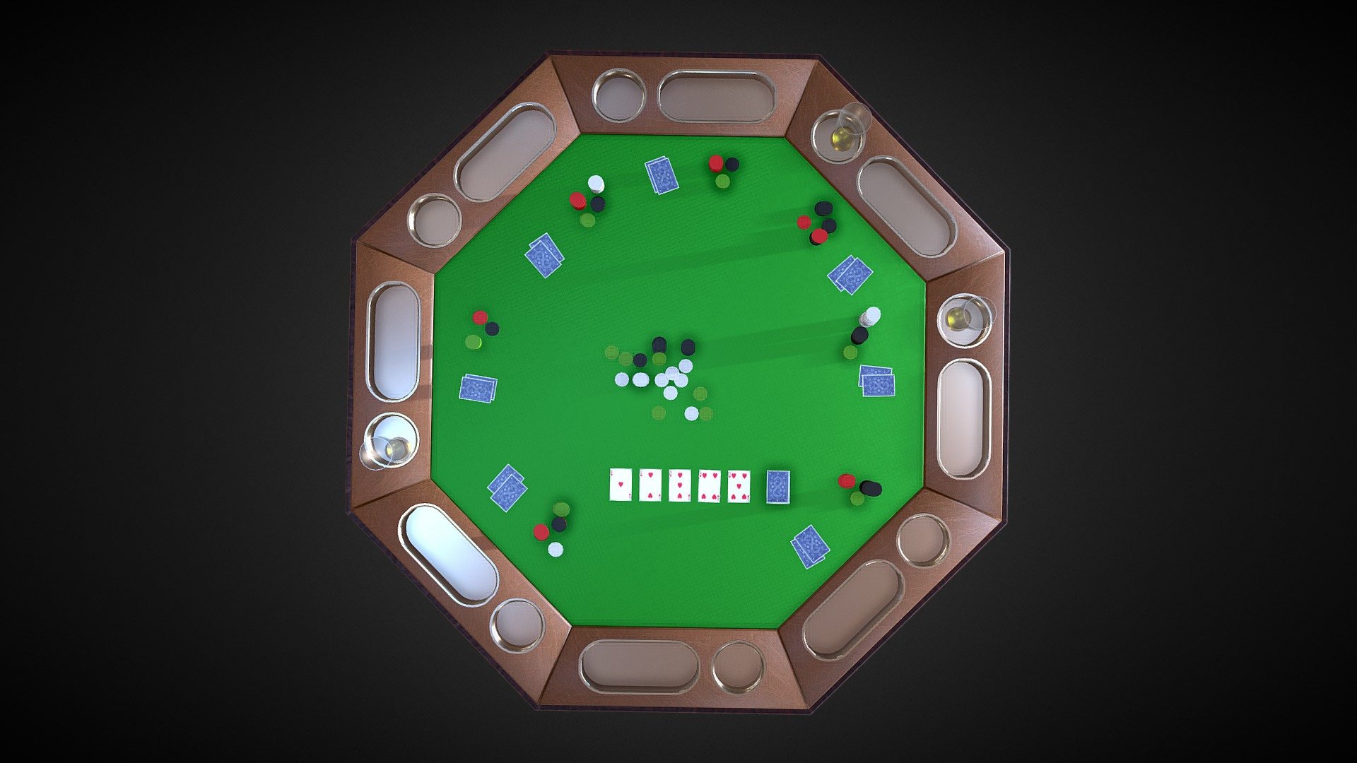 Poker_table 3d model