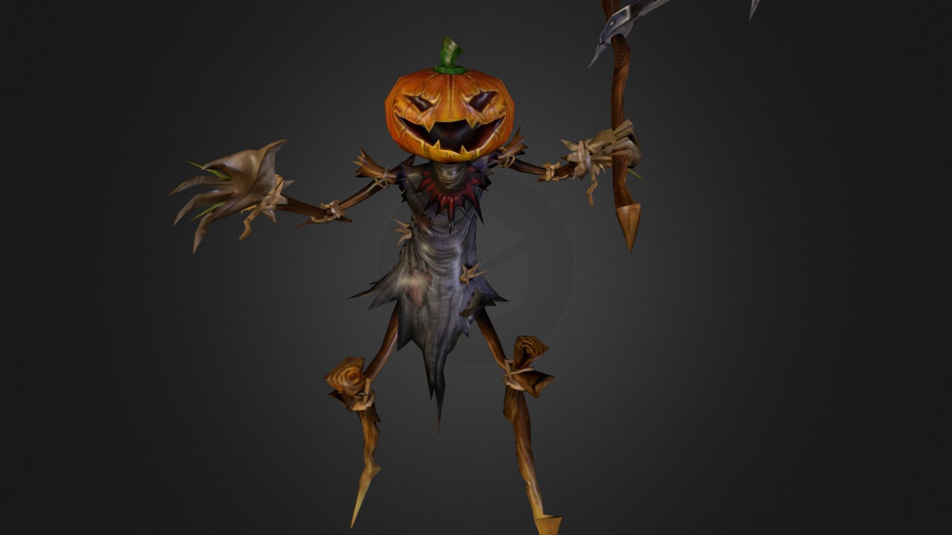 fiddlesticks halloween 3d model