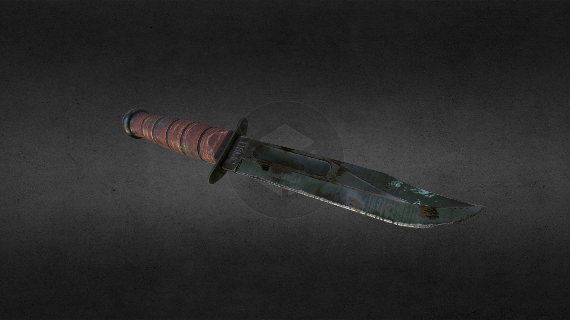 Kabar Knife 3d model