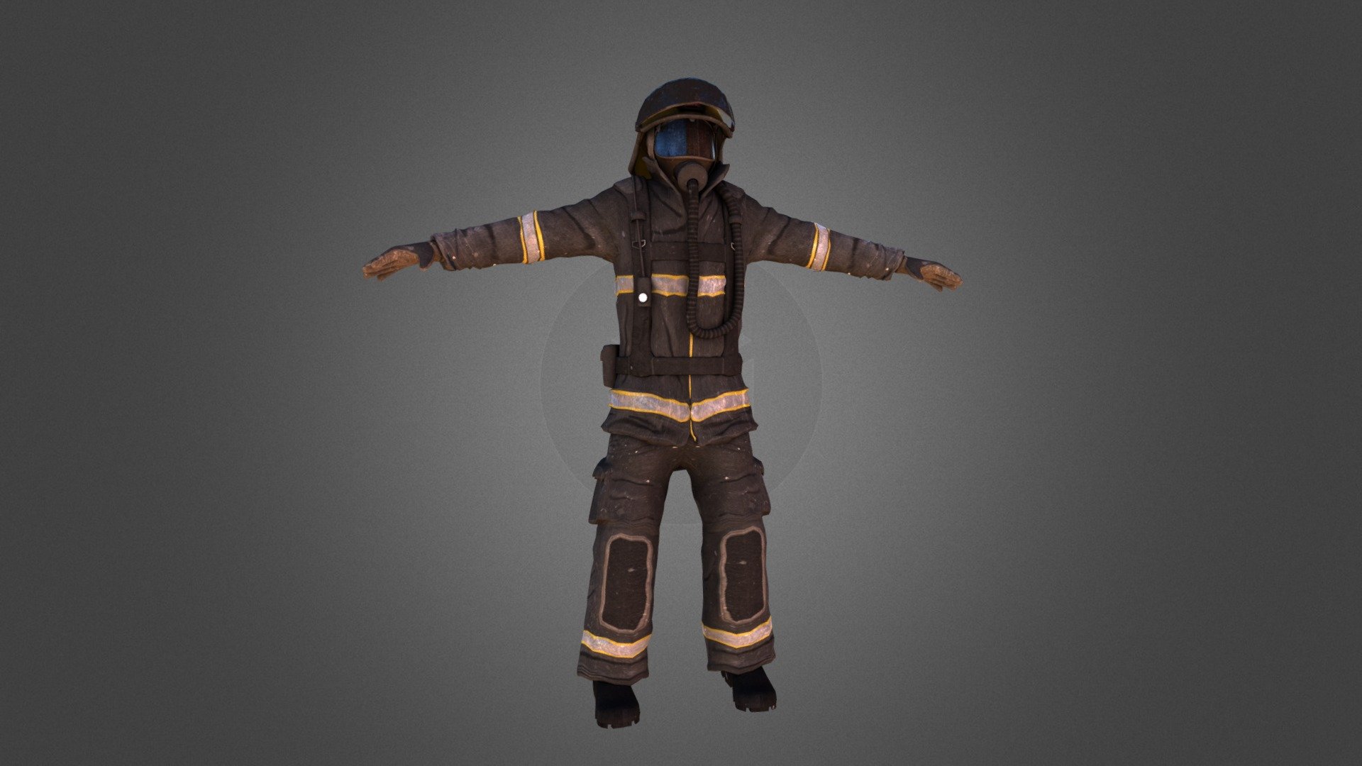 Fireman 3d model