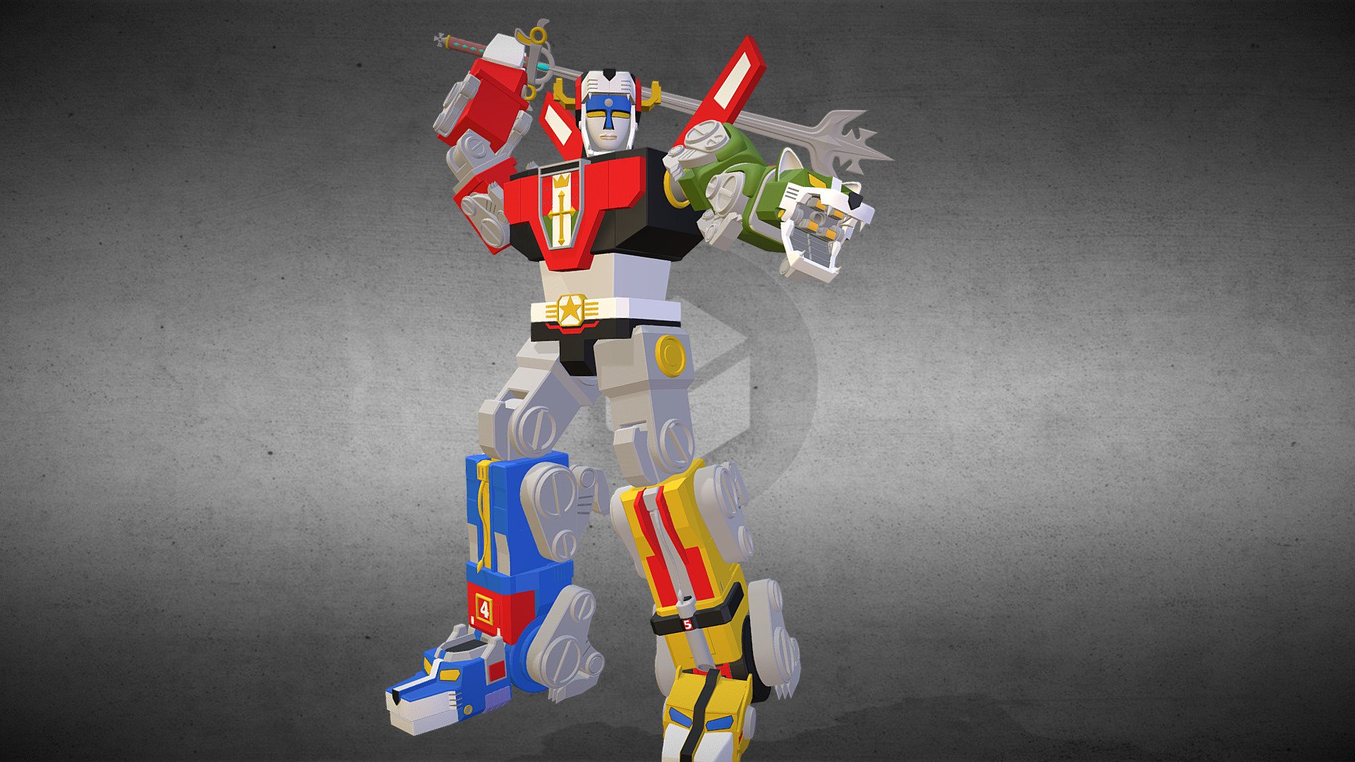 Voltron 3d model