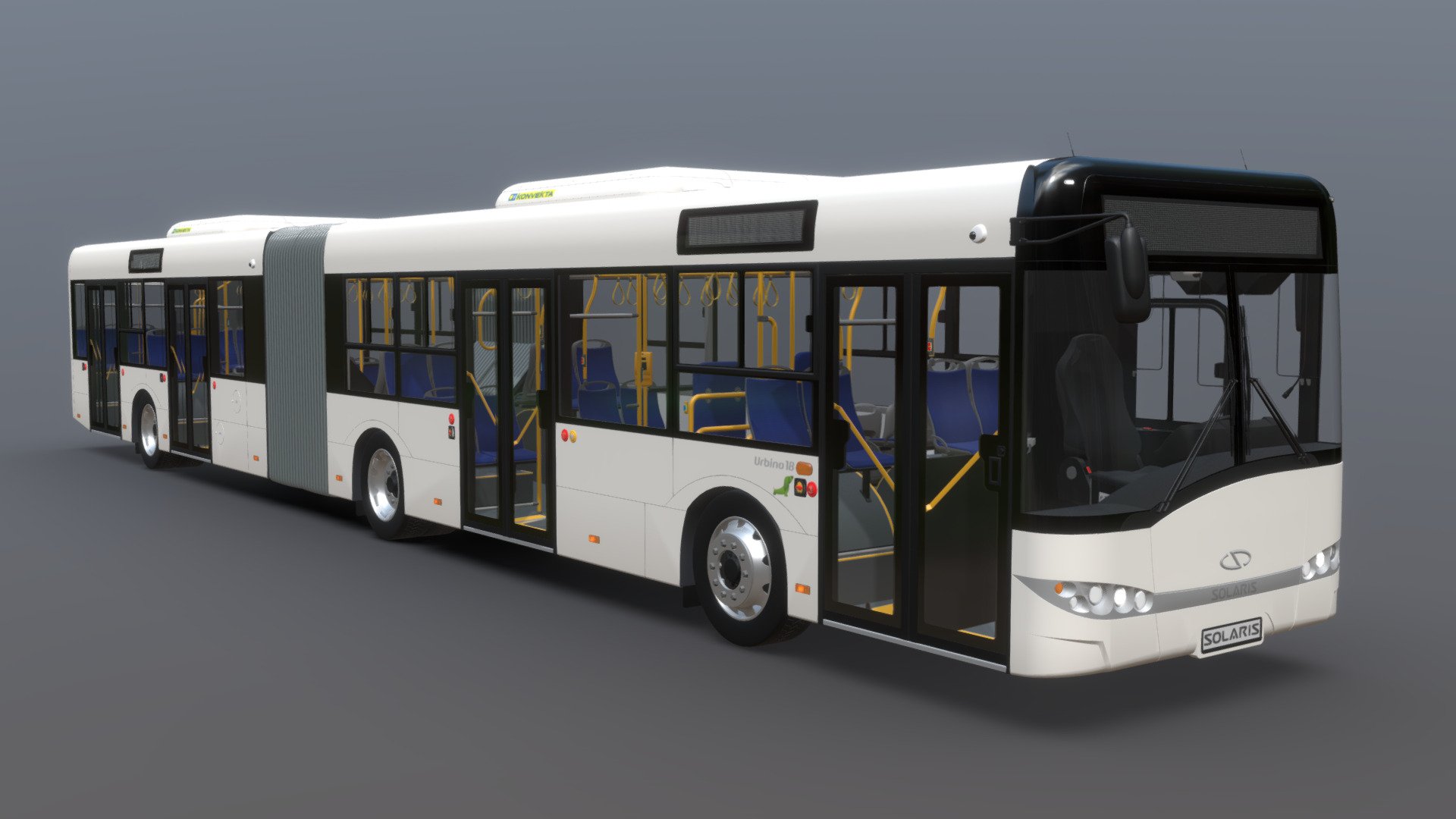 Solaris Urbino 18 III Euro 6 [Full Interior] 3d model