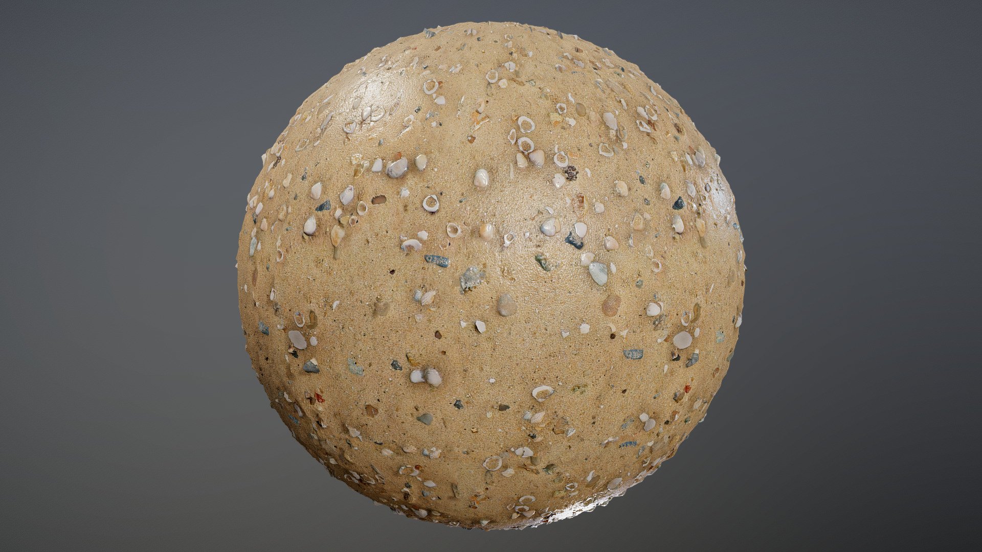 Beach Sand PBR Texture 3d model