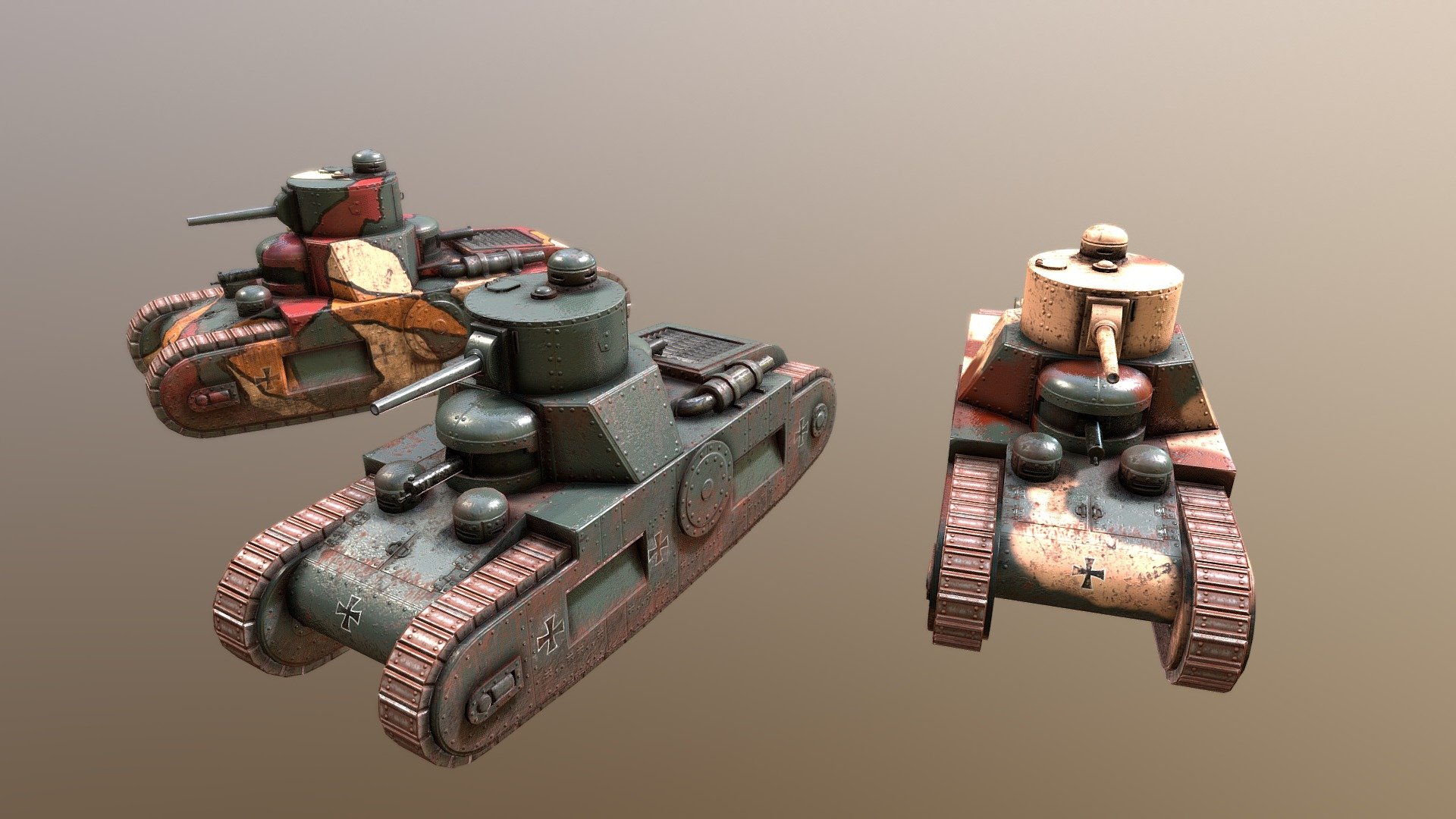 Sturmpanzerwagen 3d model