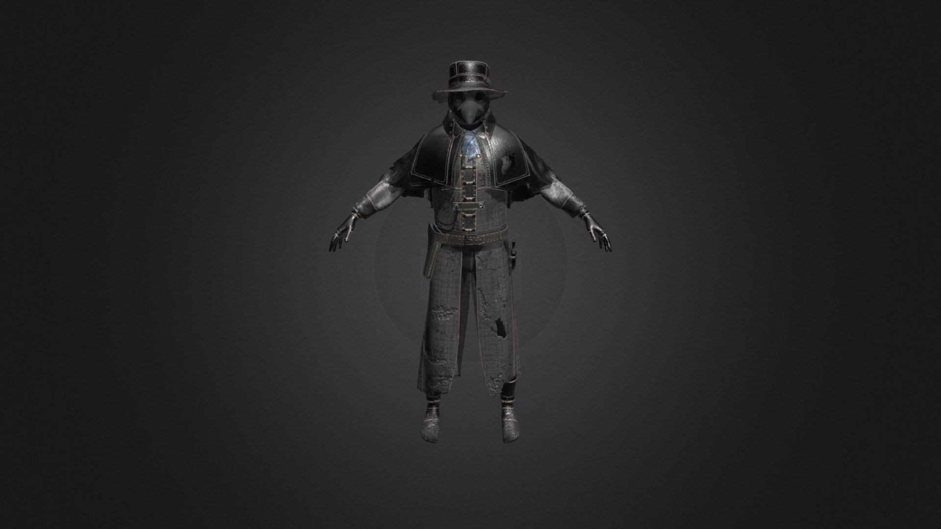 Plague Doctor 3d model