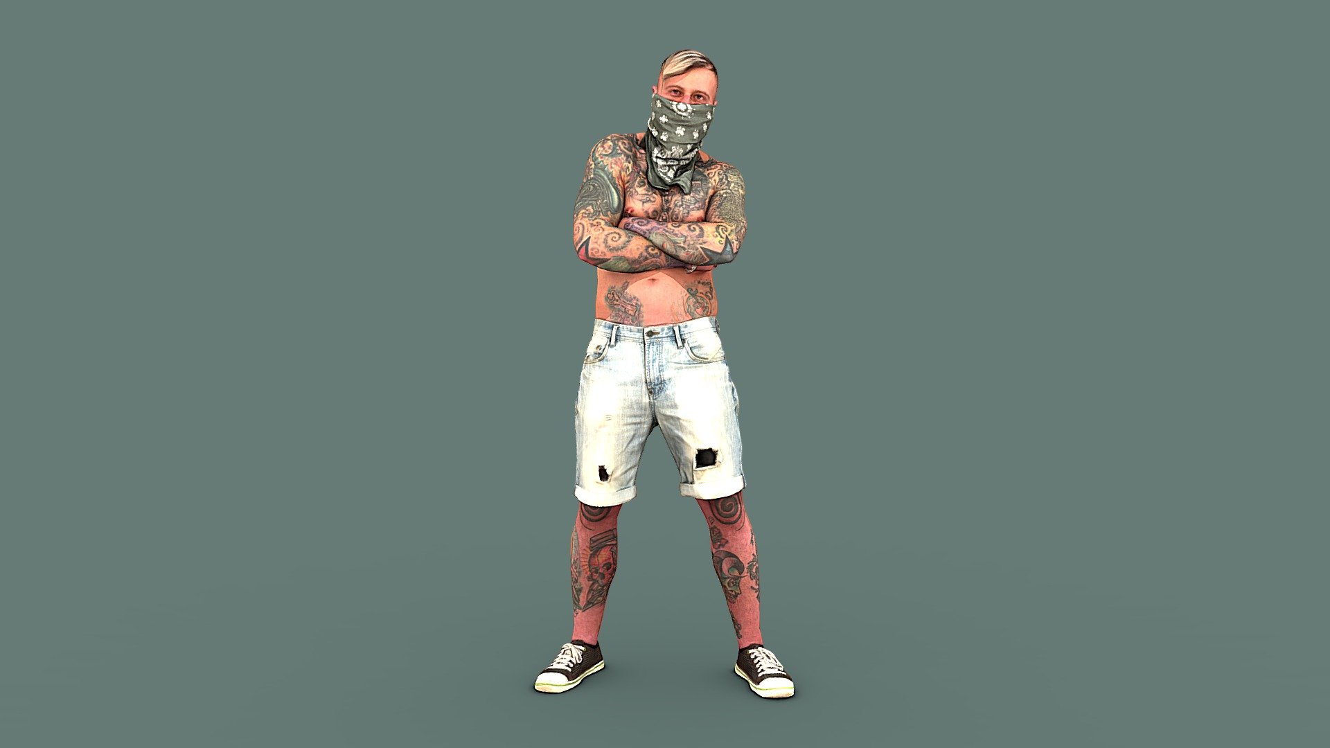 Tattooed Bully 3d model