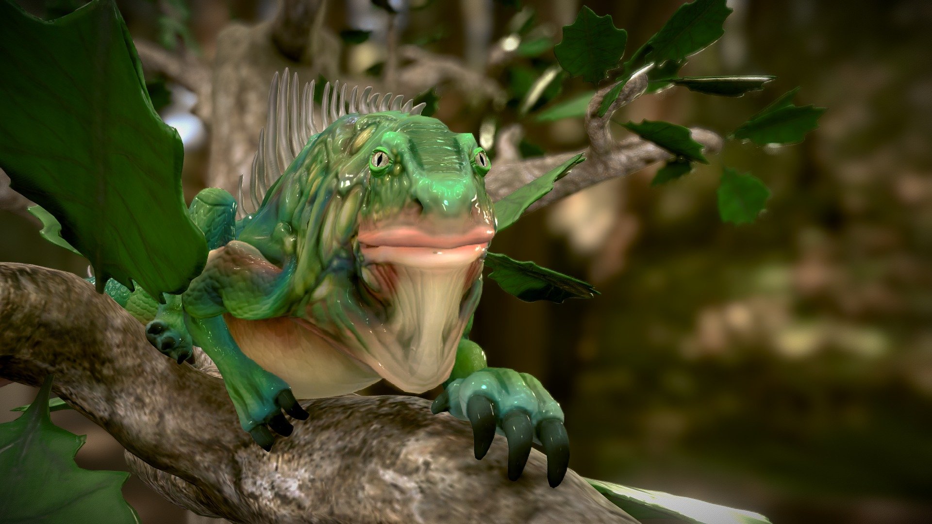 Parody of Andean Dragon 3d model