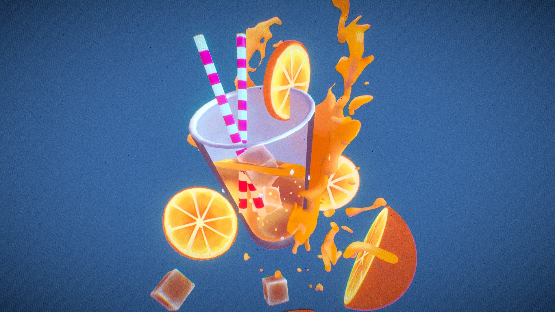 Orange Juice 3d model