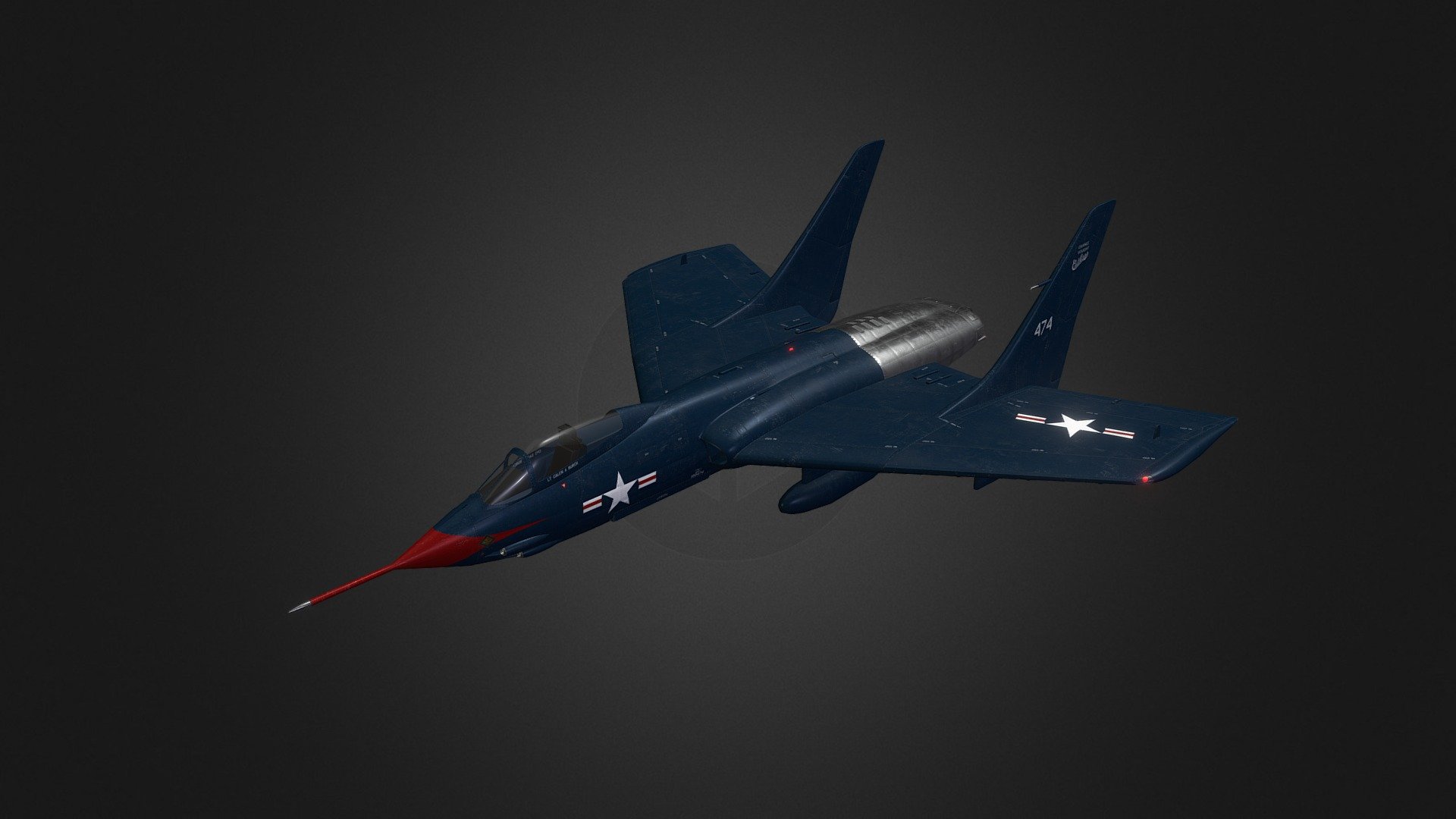 F7U-1 Cutlass 3d model