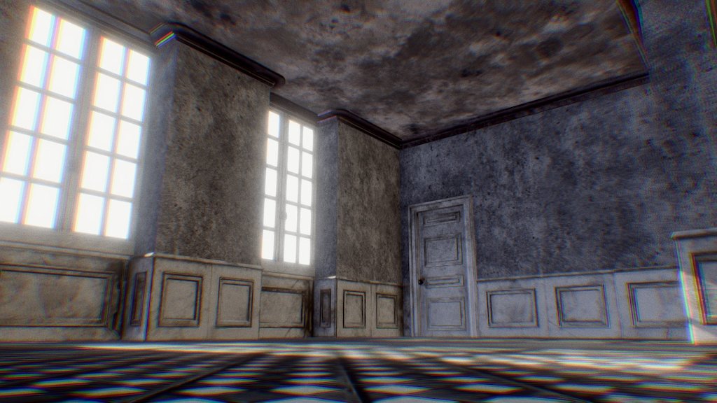 Abandoned Castle Interior 3d model