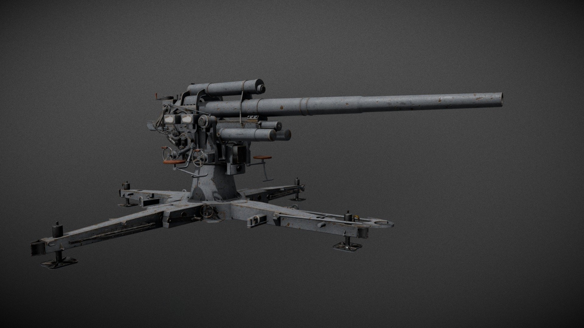 Flak 88 Model 3d model