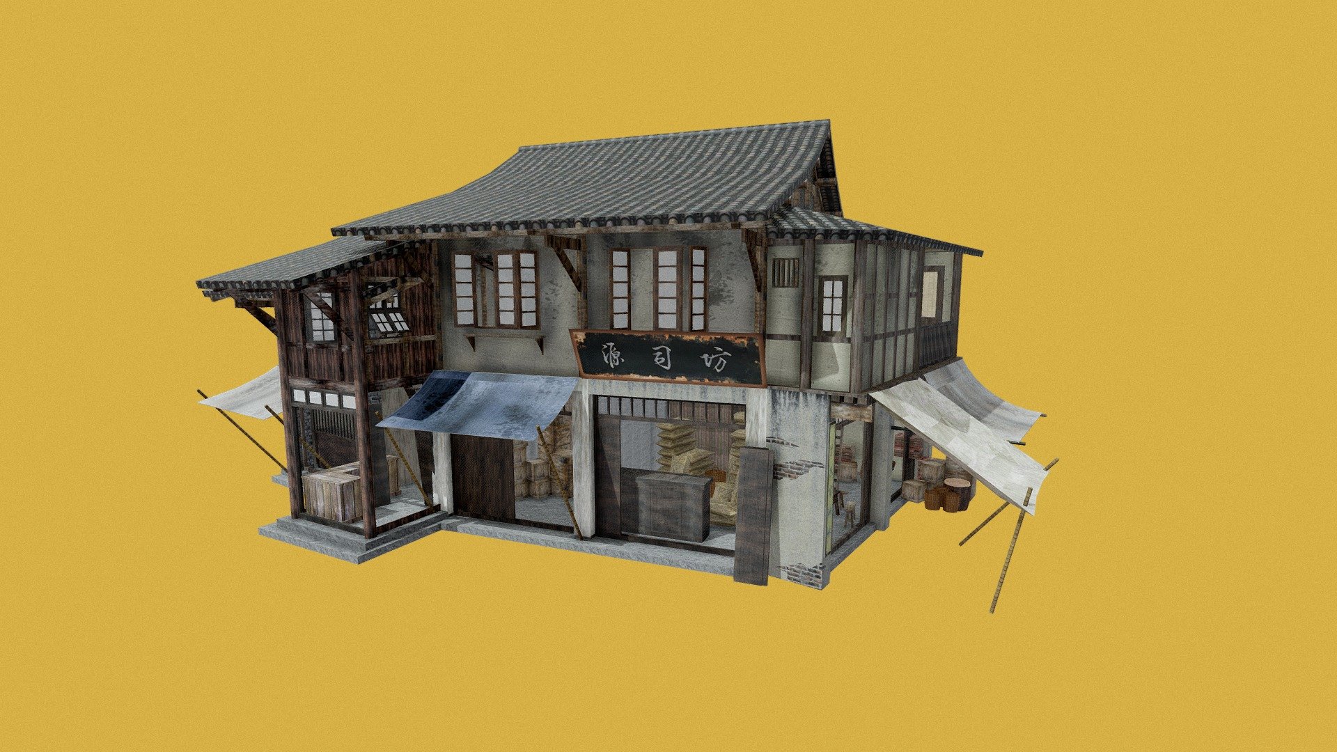 old building 3d model