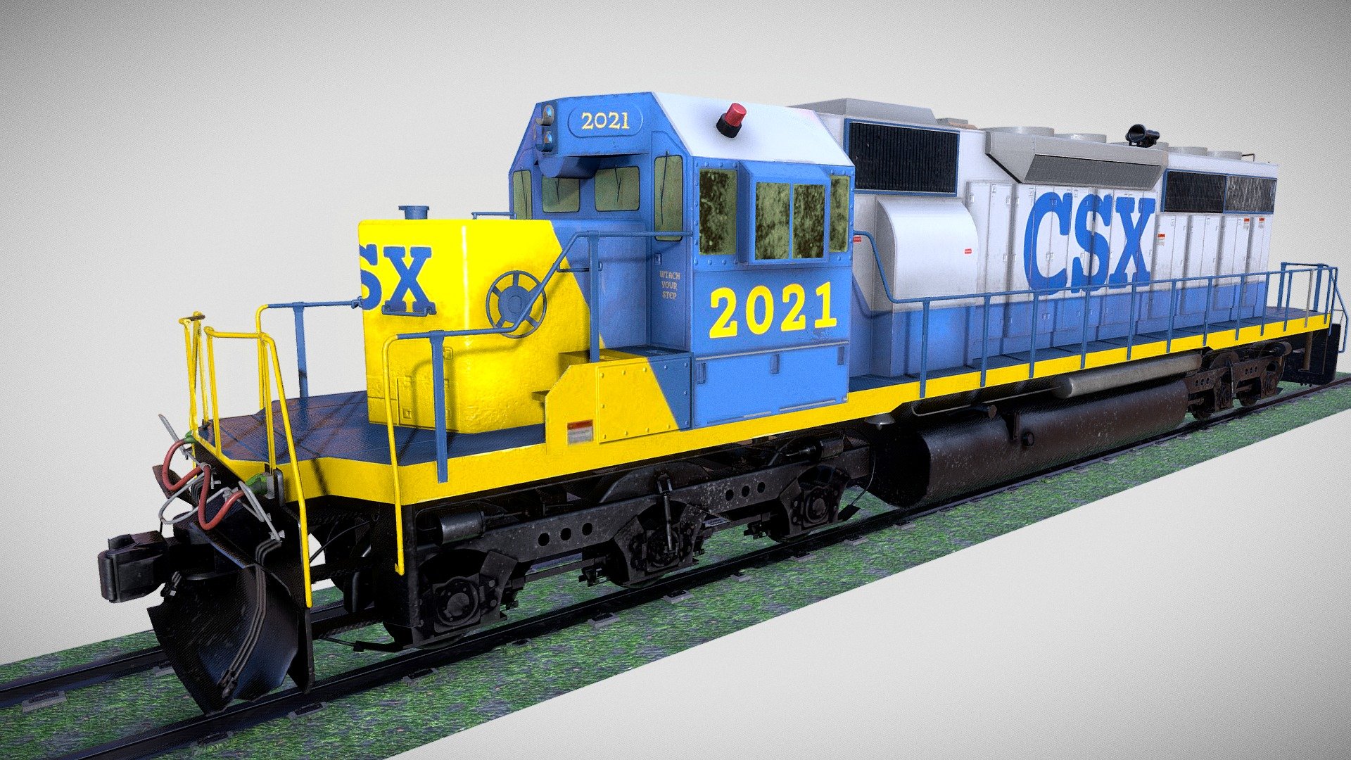 Locomotive Diesel/Electric EMD SD40-2 Realistic 3d model