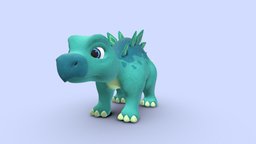 Cartoon stegosaur