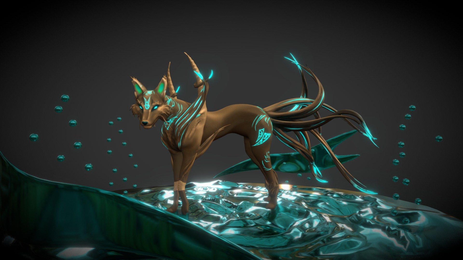 kitsune 3d model