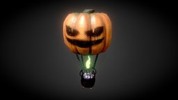 Halloween hot air balloon