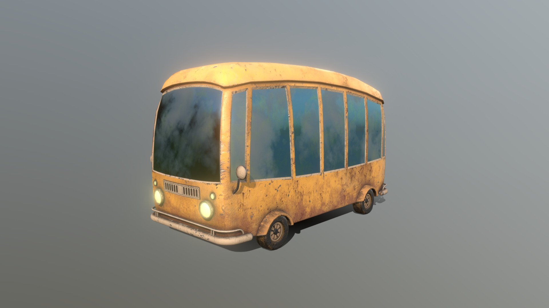 Stylized Cartoon Bus / Van 3d model