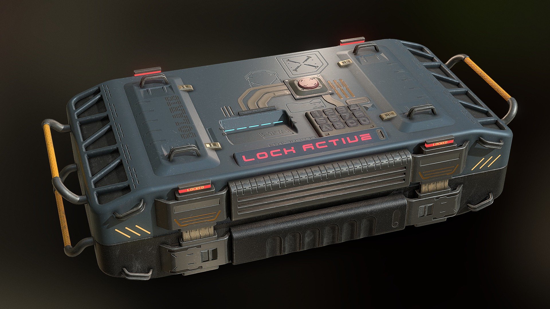 Solaris Scifi Crate 3d model