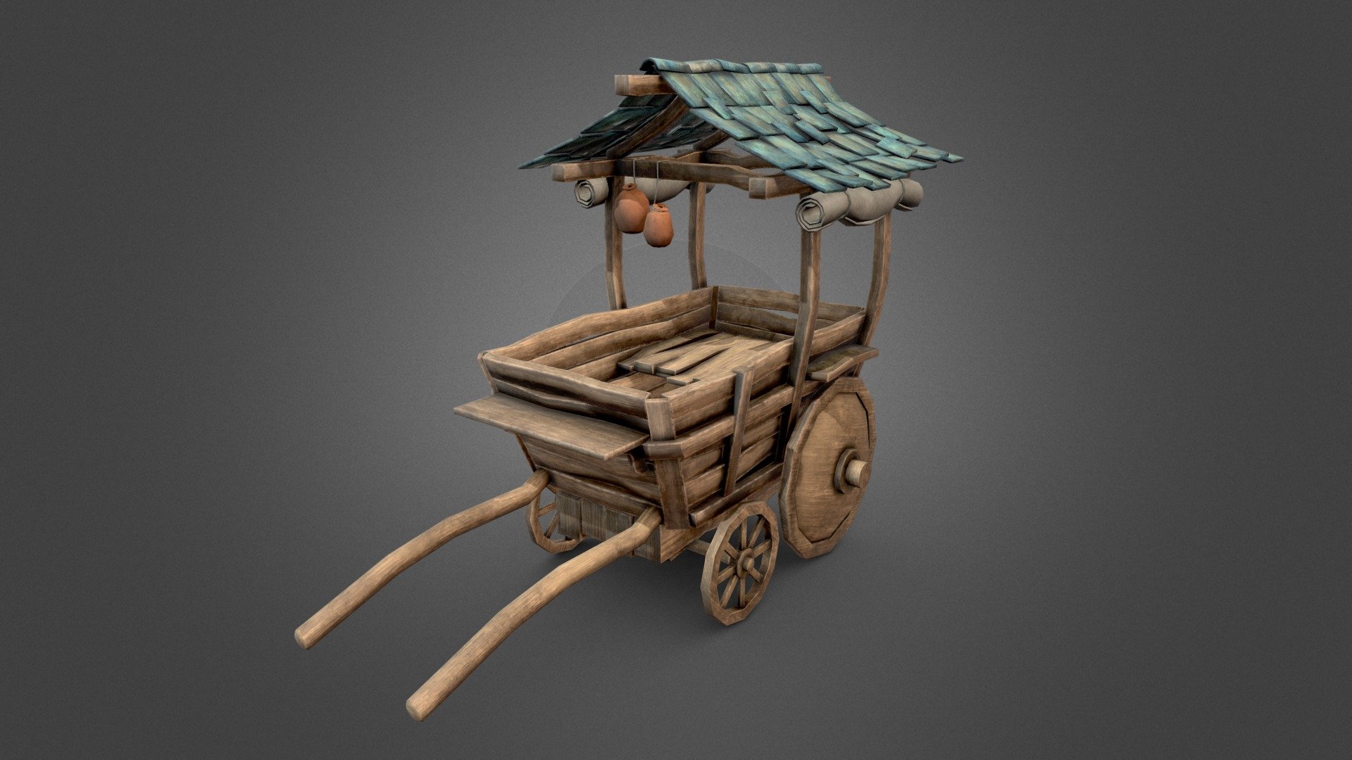 Medieval Cart 3d model