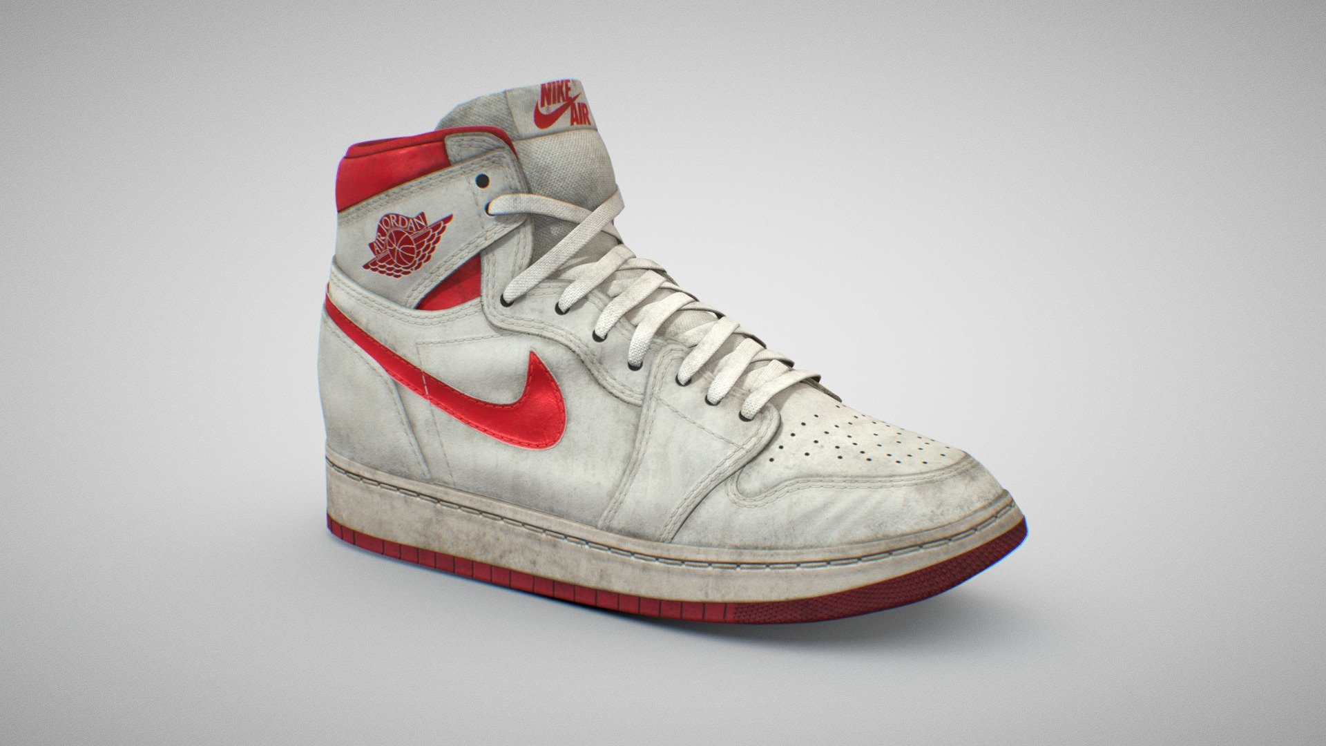 NIKE AIR JORDAN 1 HIGH 85 METALLIC RED 3d model