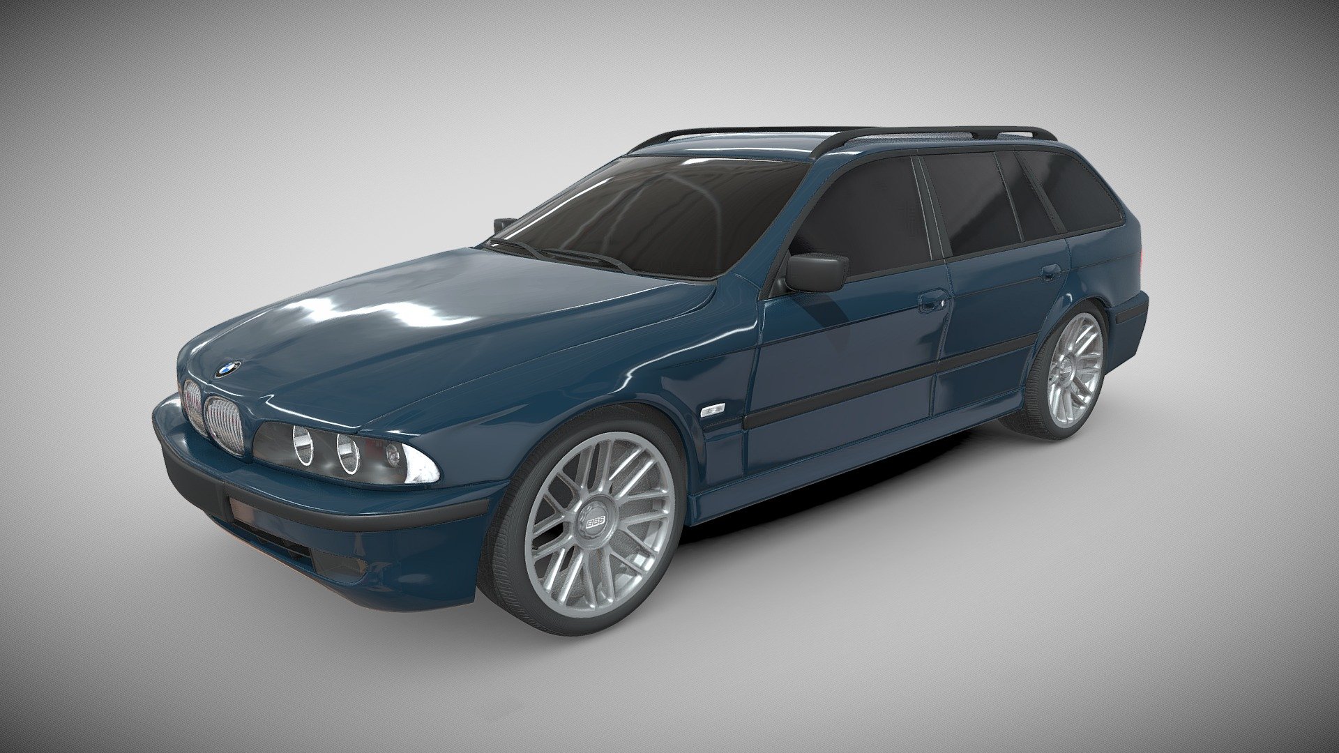 BMW 540i Touring E39 1997 3d model