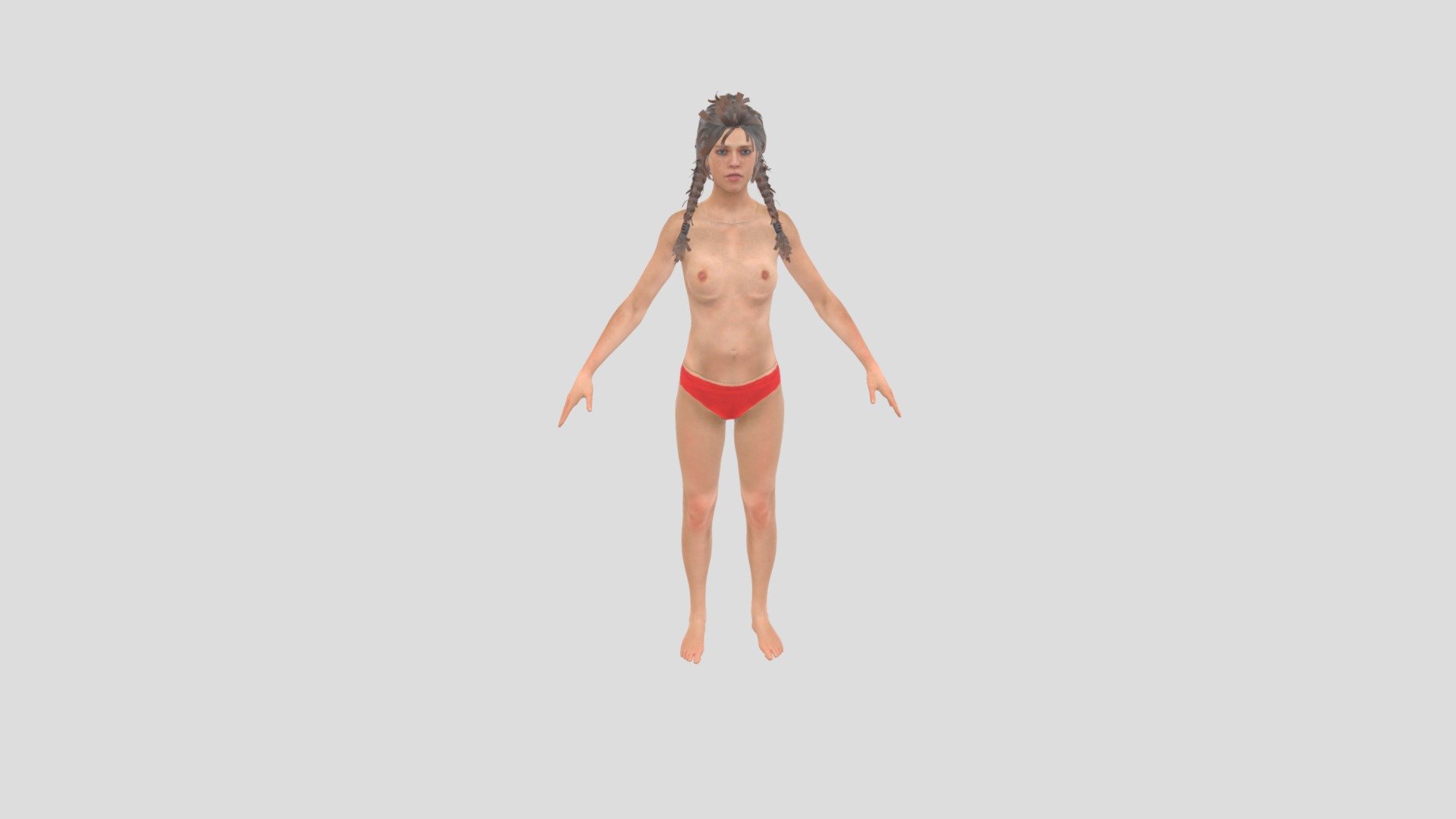 Meg Thomas nude 3d model