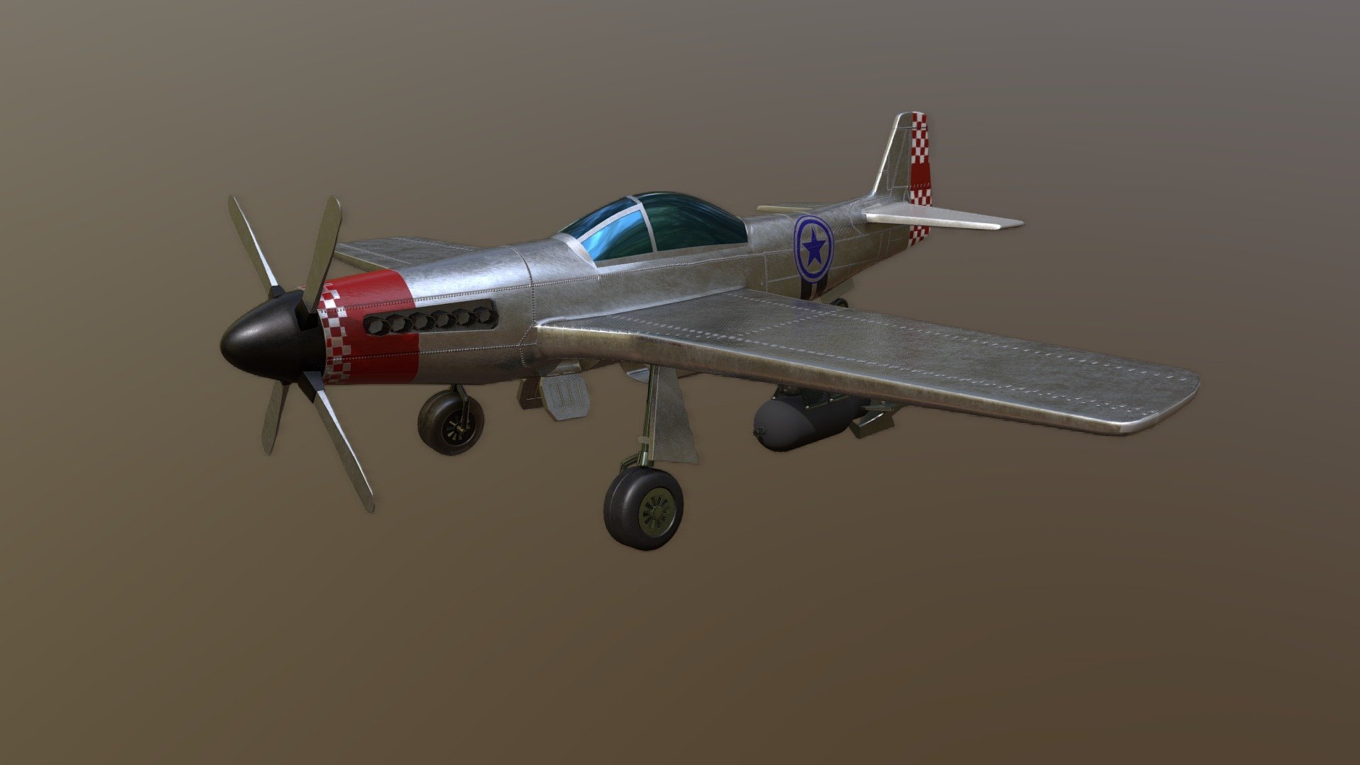 P-51 Mustang 3d model