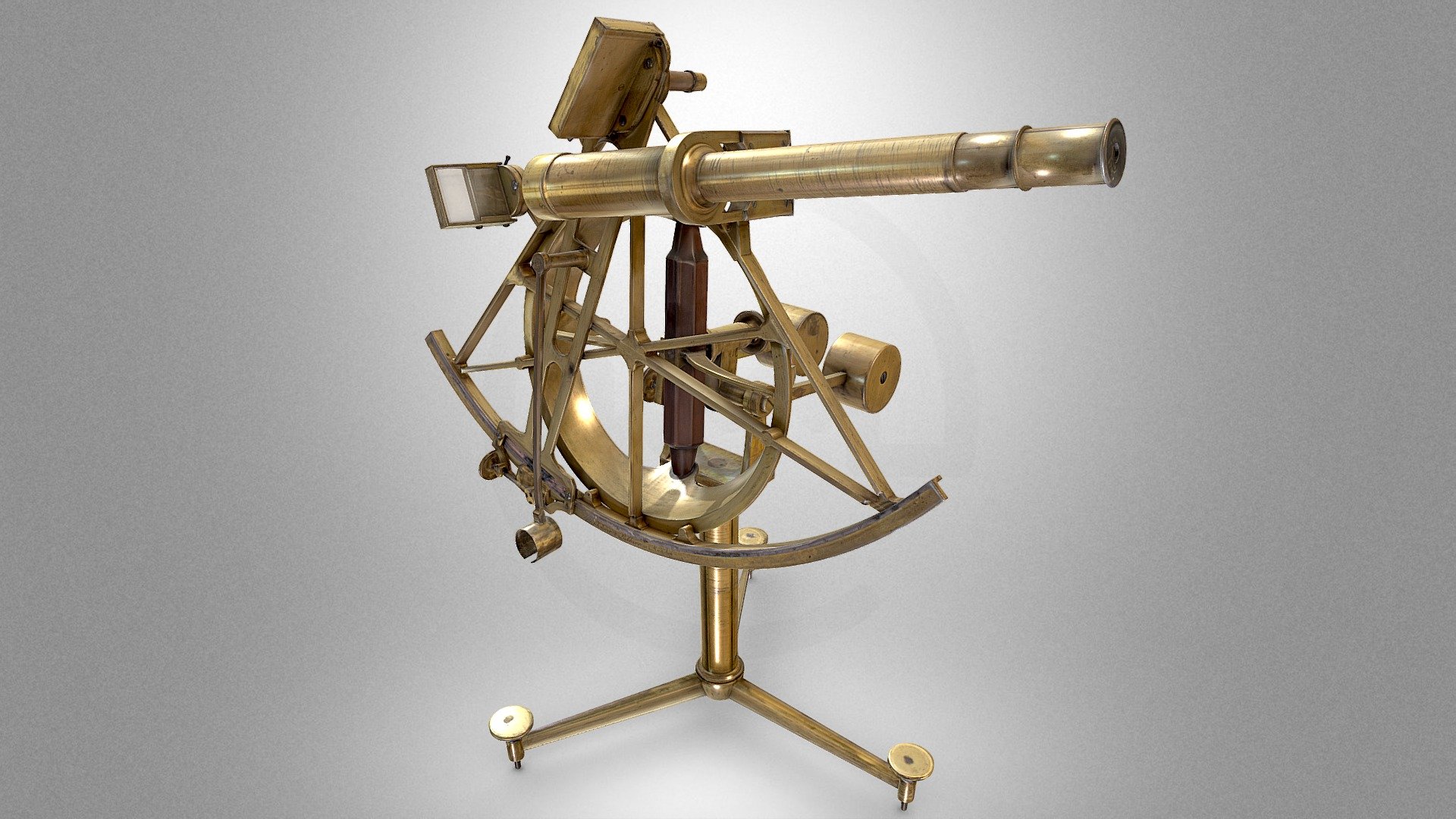 Astronomical quintant 3d model