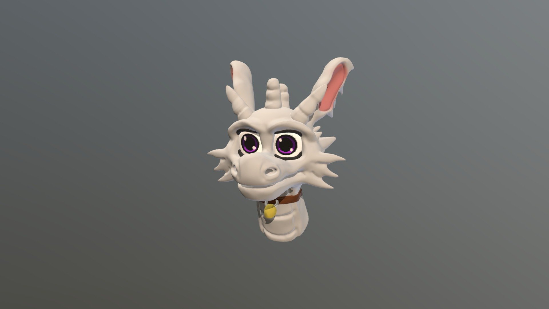 Head Dragon Cartoon CGI 3d model