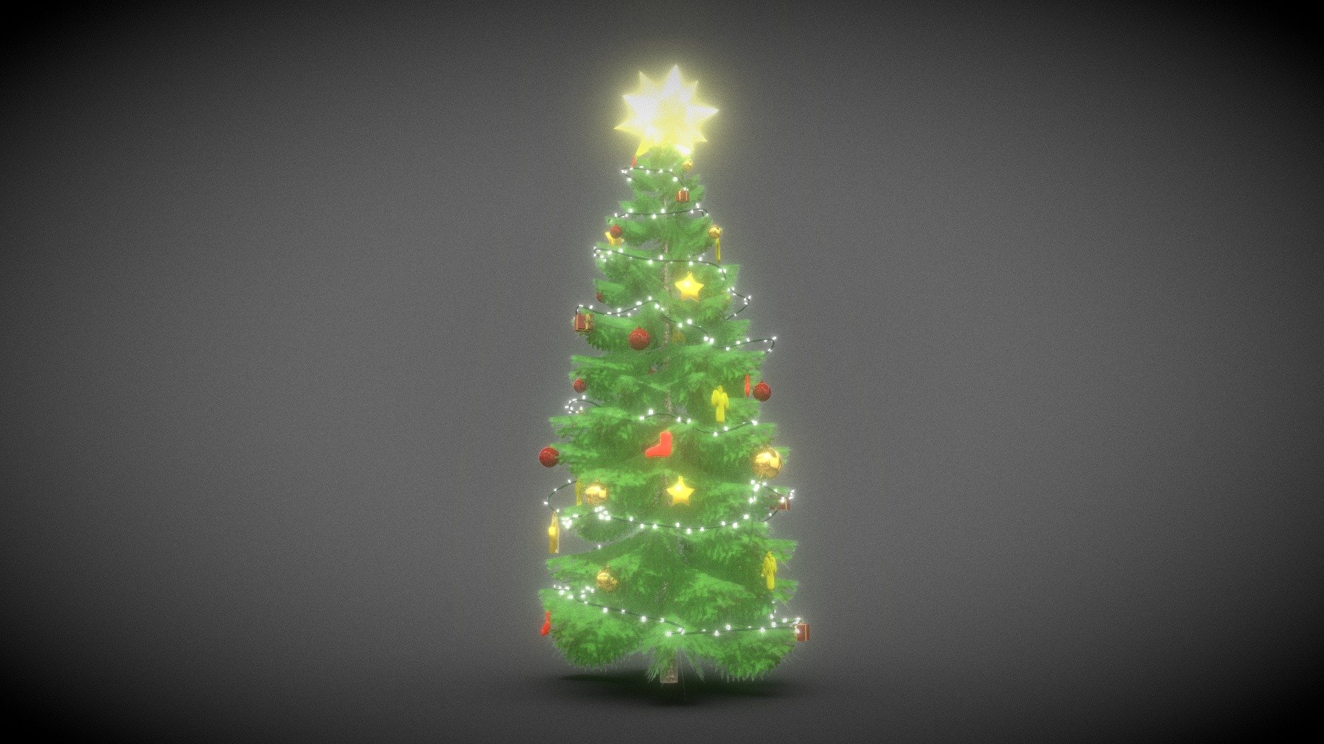 City Christmas Tree (13 meter) 3d model