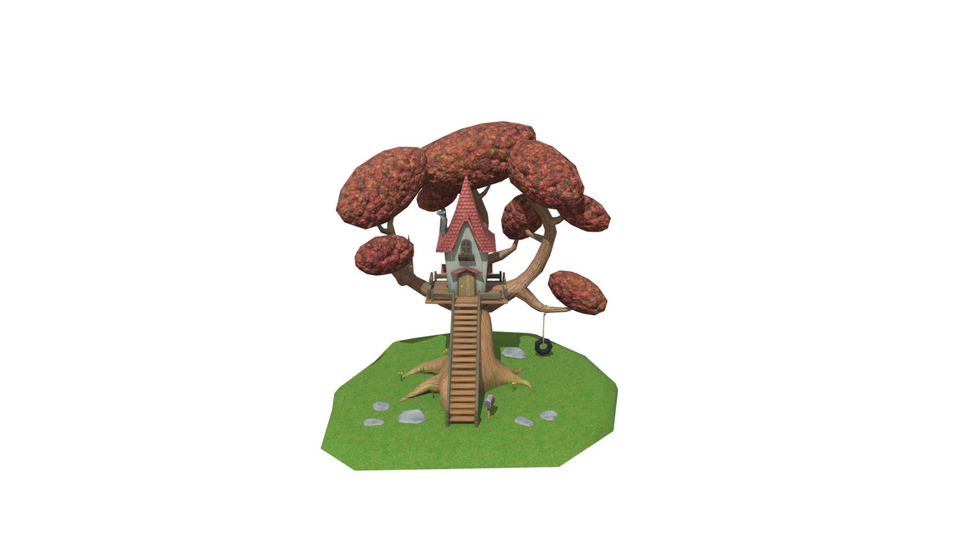 Treehouse Overworked 3d model