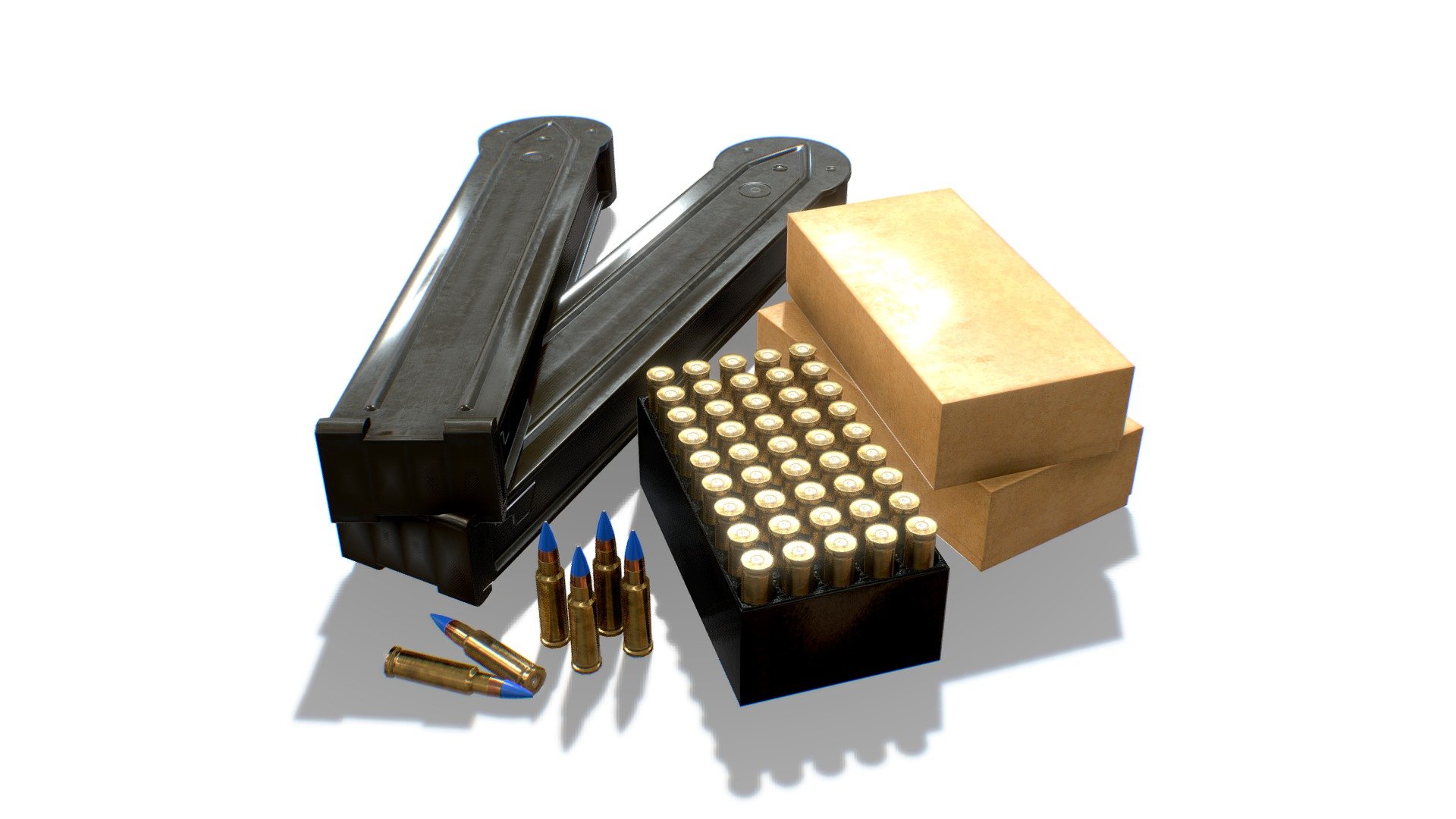 5.7x28 Ammo Pack 3d model