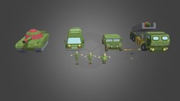 Cartoon Military Pack