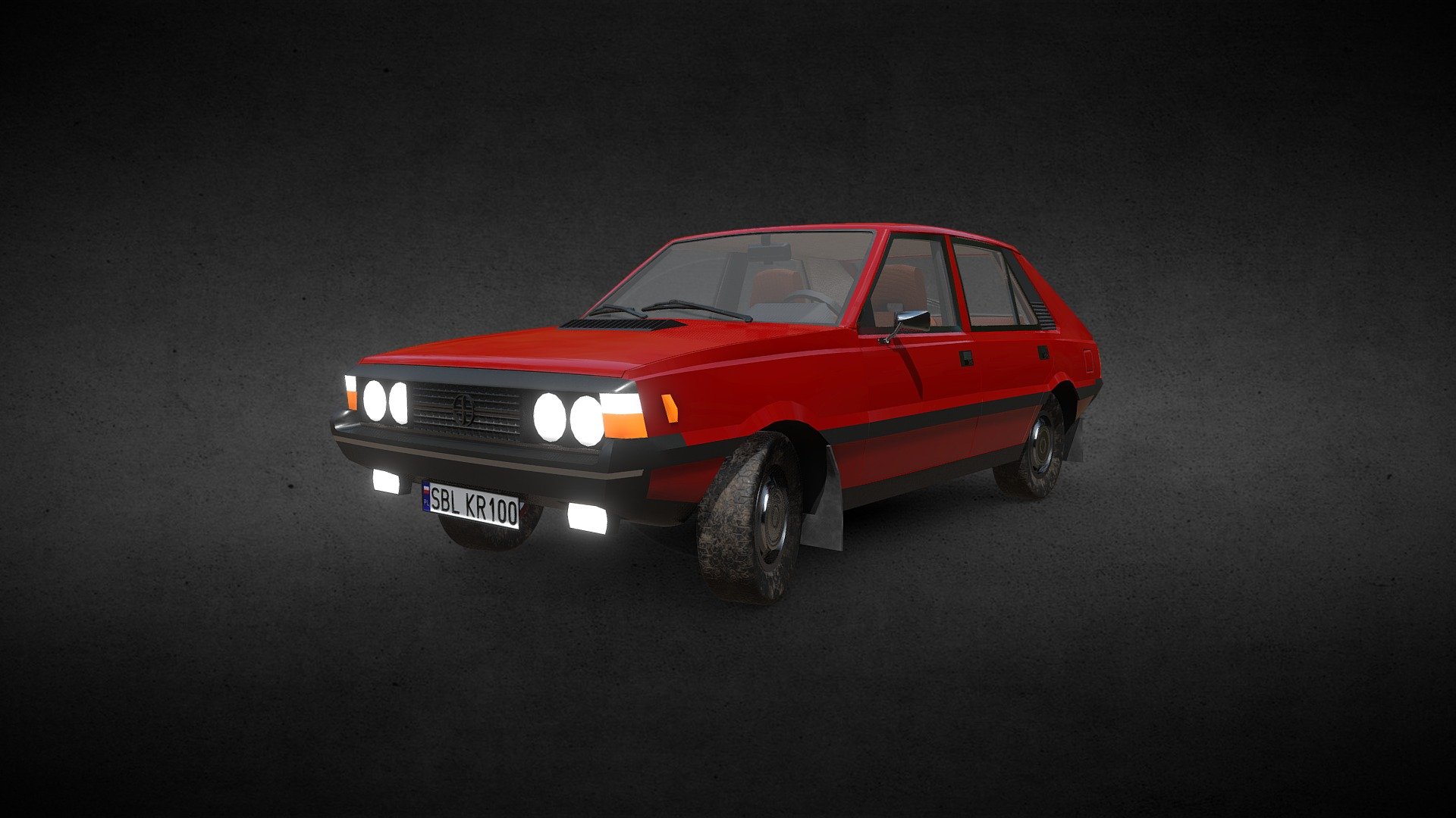 1978 FSO Polonez 1500 MR78 (LP) 3d model