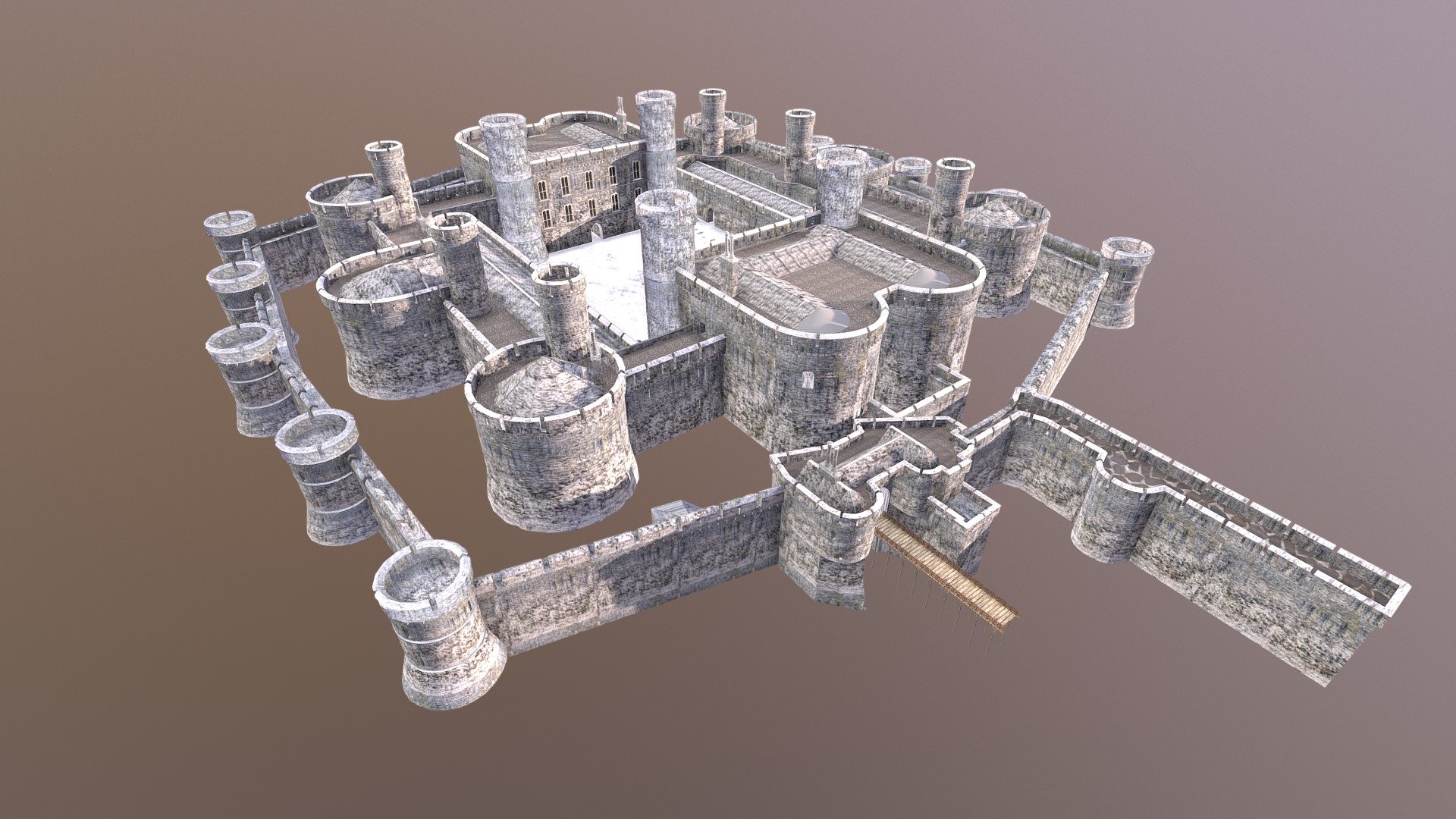 Beaumaris Castle 3d model