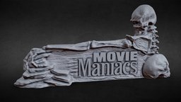 3D PRINTABLE MOVIE MANIACS SMALL POSTER STAND