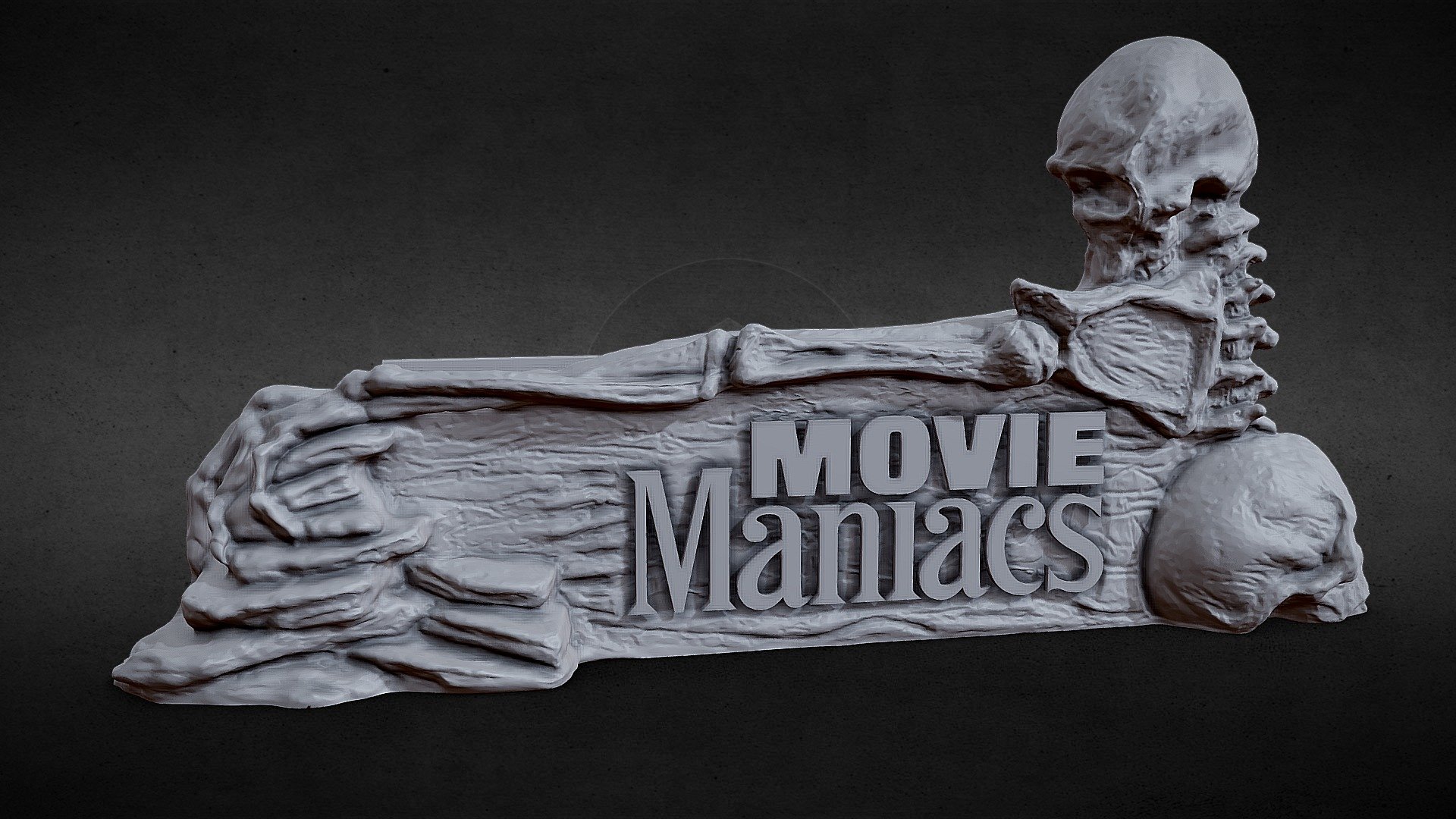 3D PRINTABLE MOVIE MANIACS SMALL POSTER STAND 3d model