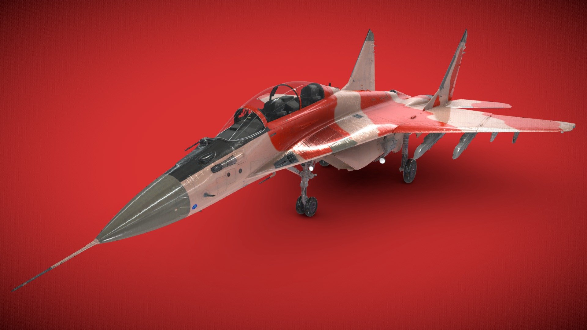 3d modle of mig-35-fighter-jet 3d model