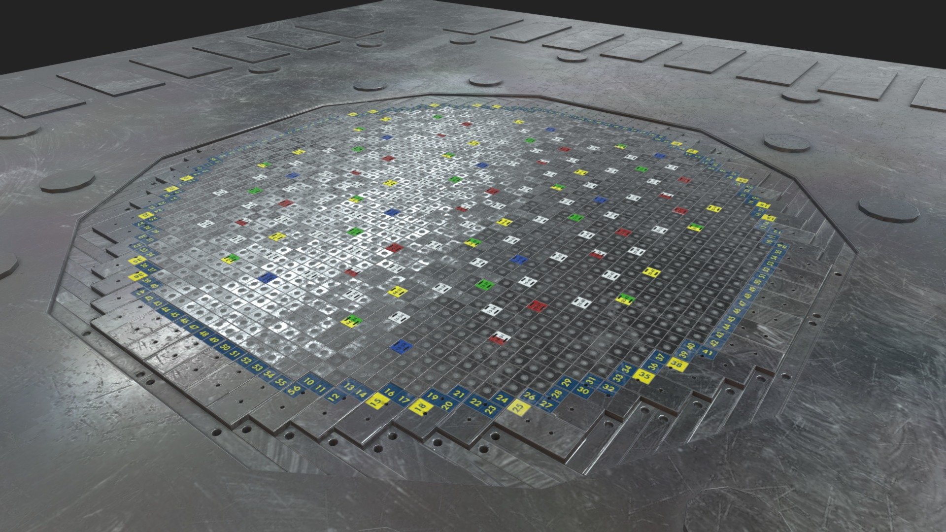 Nuclear reactor RBMK 3d model