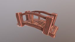 Cartoon Wooden Bridge