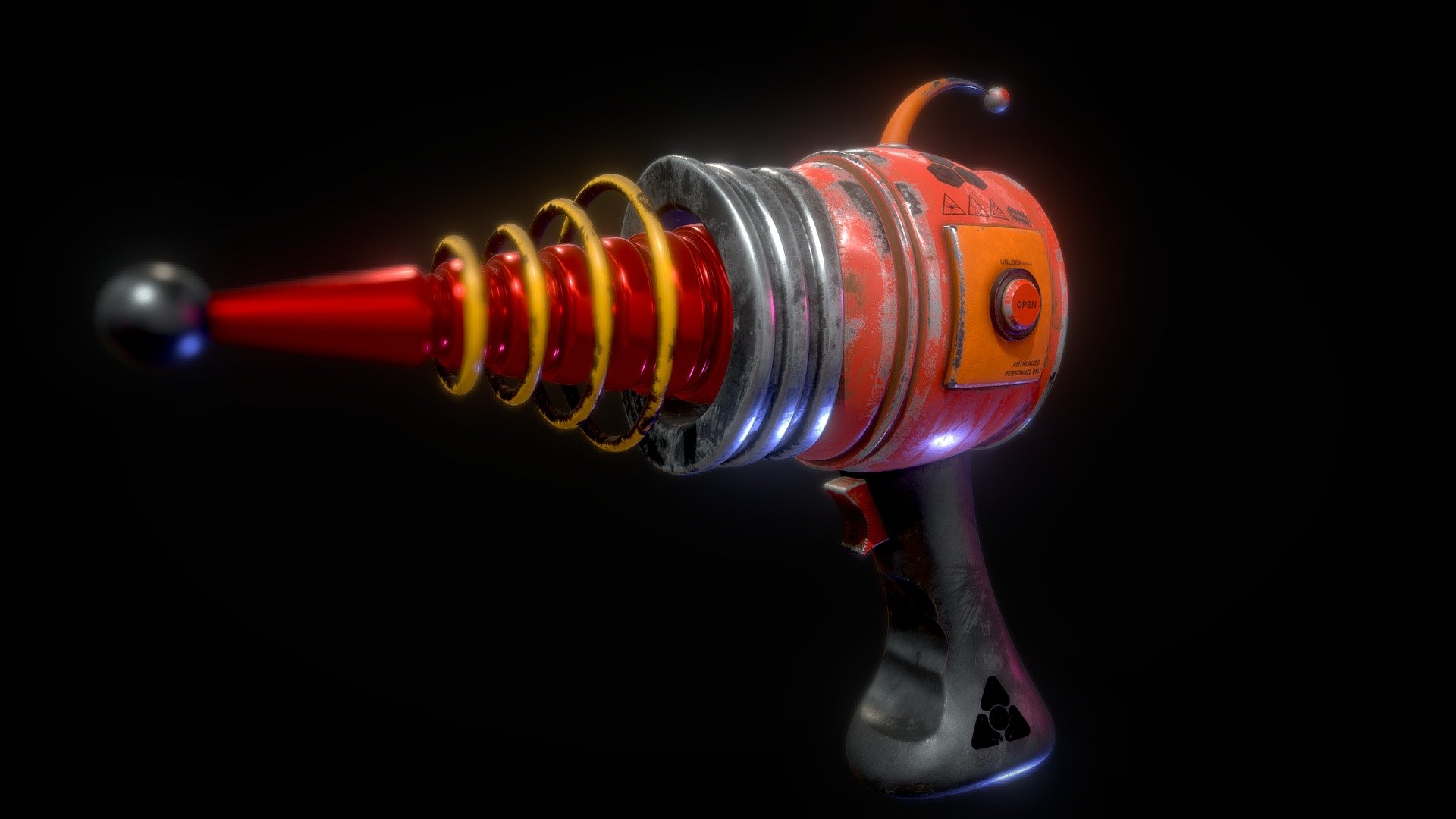 Cartoon Like Space GUN 3d model