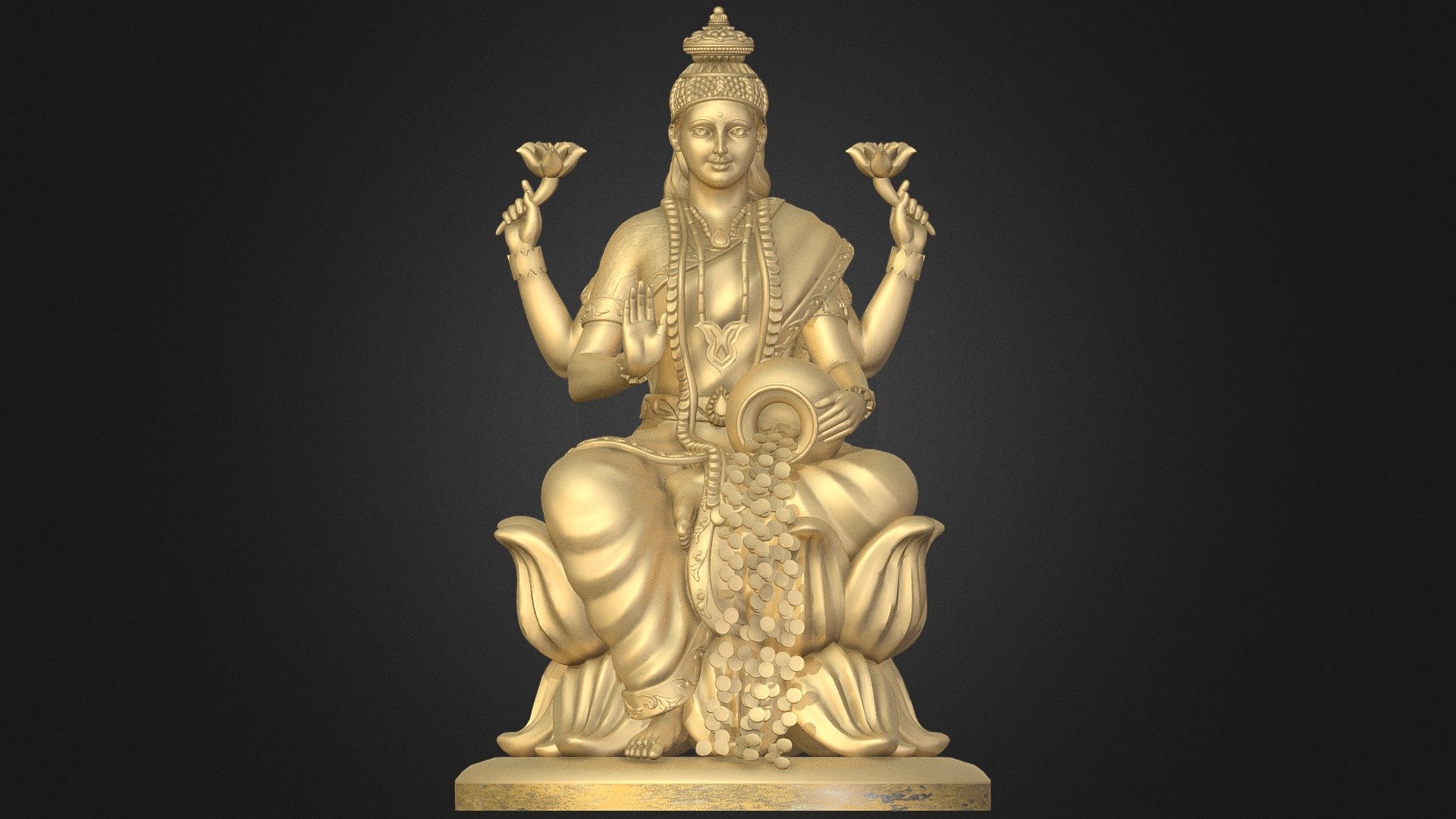 Lakshmi Devi 3d model