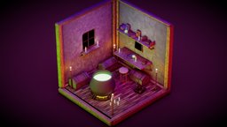 Isometric Witch Room.